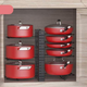 Pan Organizer Rack for Cabinet | $16 | Amazon | Clip coupon and use promo code 9TDH89XX
